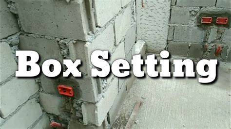 how to mount electrical box on block wall|electrical box installation video.